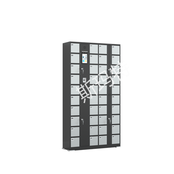 Intelligent storage cabinet with 40 doors