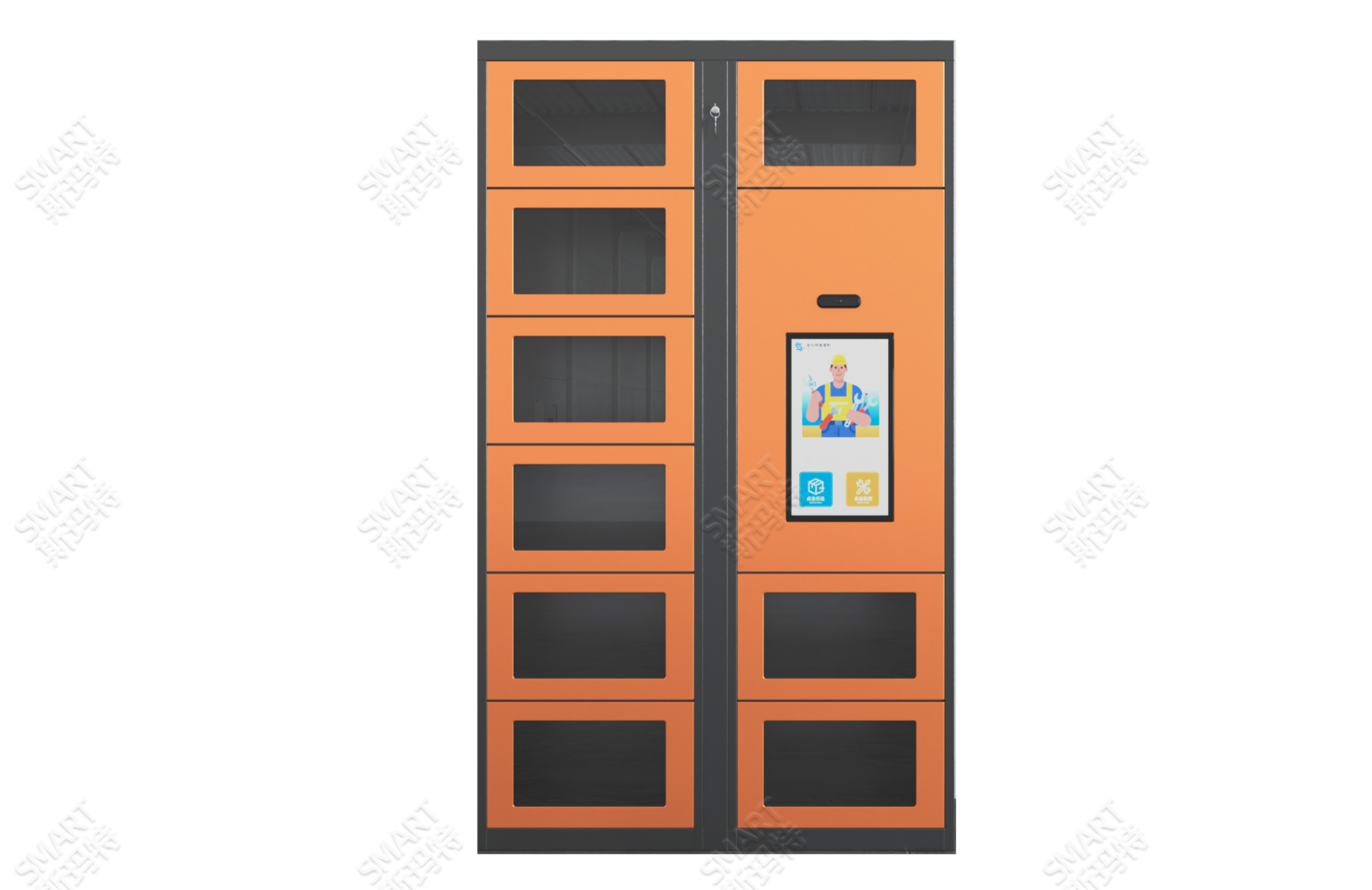 Intelligent tool management cabinet with 9 main cabinets