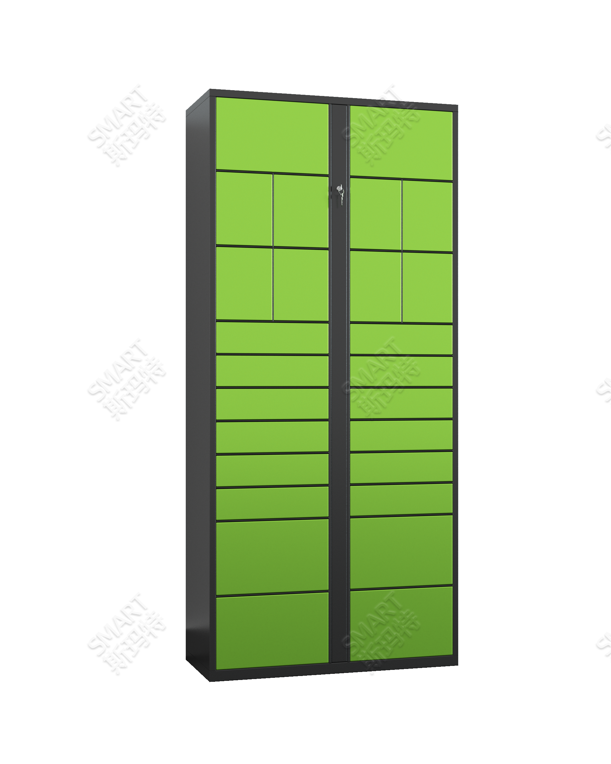 Post station express cabinet with 26 auxiliary cabinets